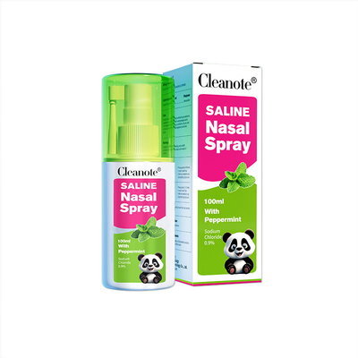 00.9٪ NaCl 100 مل رشاش الأنف المالح مع نعناع الفلفل